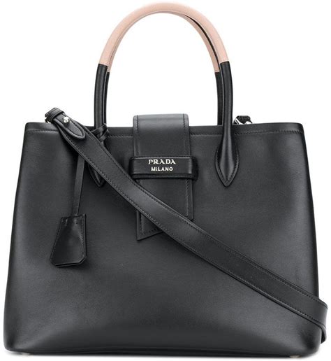 prada bibliotheque bag in black|Tote & Shopping Bags for Women .